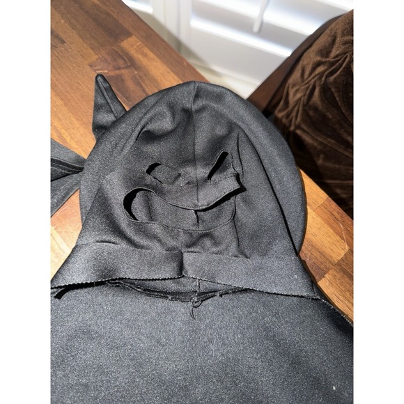 Build a Bear Batman Black Yellow Cape Mask & Outfit Used Rare - Picture 3 of 5